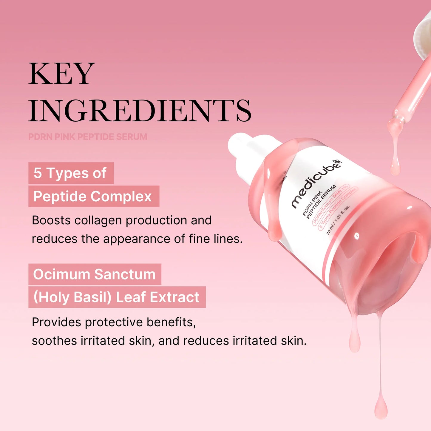 PDRN Pink Peptide Serum 30 ml – Firming, Hydrating & Brightening Treatment